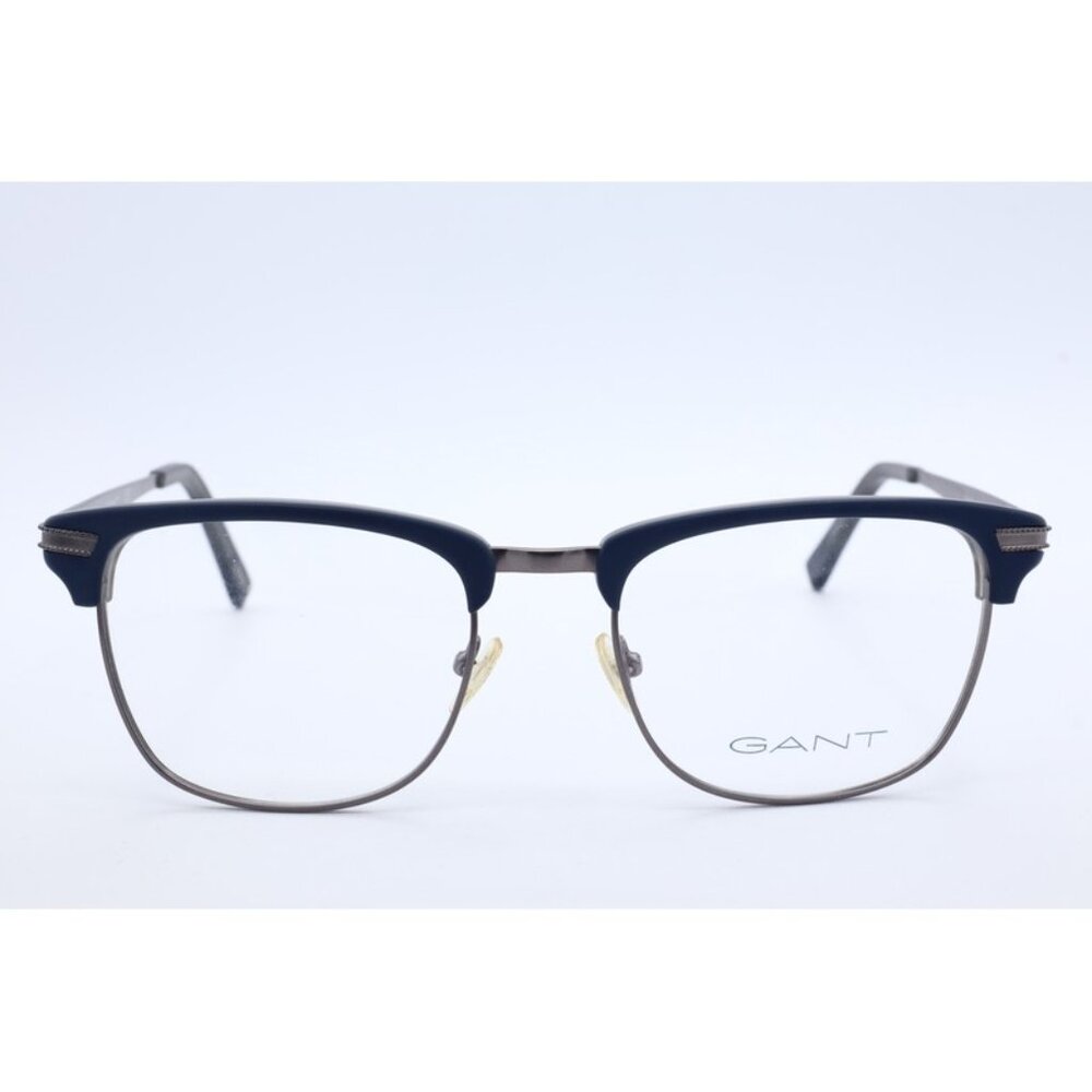 GANT GA 3090 091 Club Master Matte Navy Blue Eyeglasses Clear Lenses 53mm - Picture 3 of 5